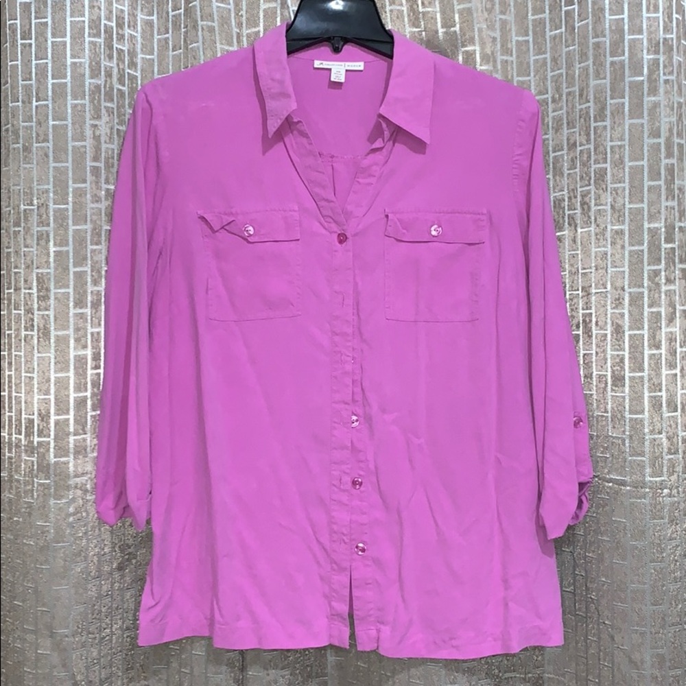 JM collection pink top